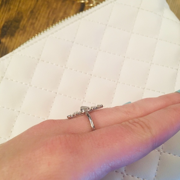 Slate Moon Stages Crescent Silver Mystic Ring - Picture 7 of 8